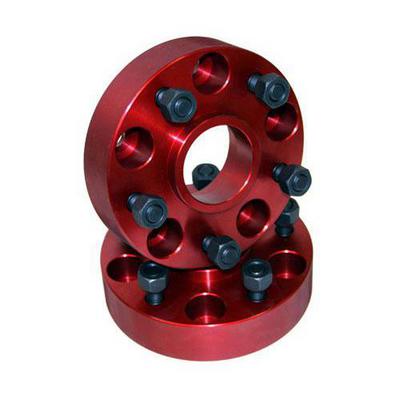 Alloy USA 5x5 Inch Bolt Pattern with 1.5 Inch Offset Wheel Spacers (Red) - 11300